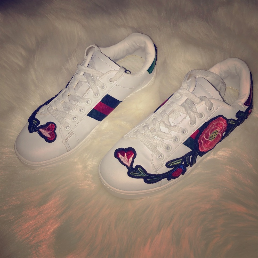 Floral sneakers